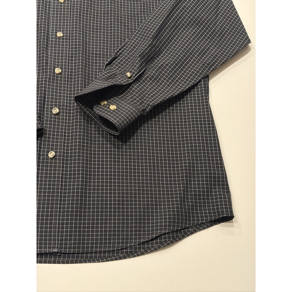 Antigua New Orleans Saints Men's L Long Sleeve Button Down Shirt Black Check - Picture 7 of 12